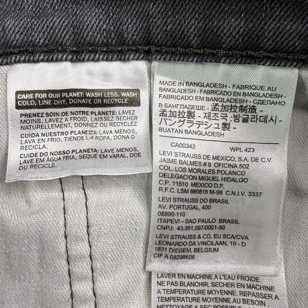 Levi’s 541 Athletic Taper Jeans Mens 38x30 (fits 40x29) Gray Stretch Denim - Picture 4 of 12